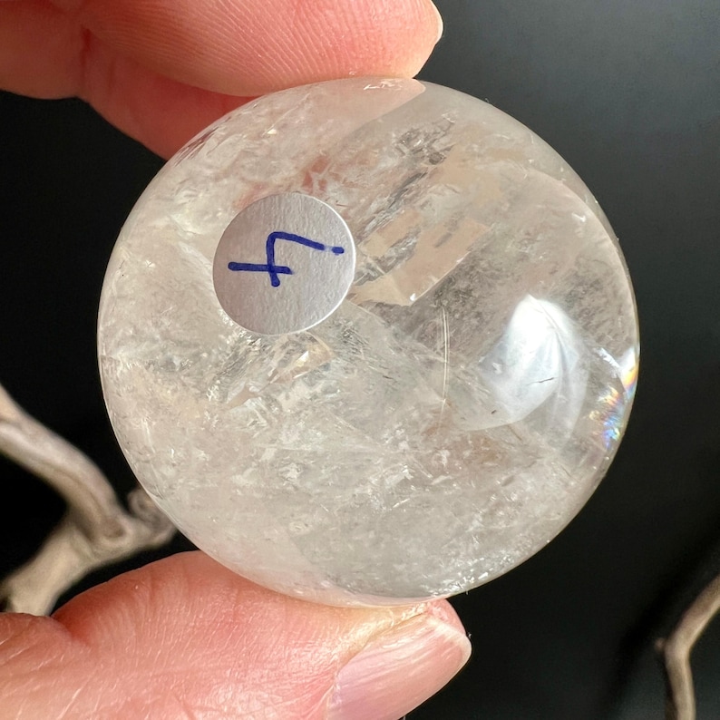 Honey Calcite Sphere | Rainbow Optical Calcite Ball You Choose | Solar Plexus Crystal | Meditation Stone 4 - 38mm