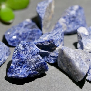 Raw Sodalite Stone Chunks 35mm+ Blue Gemstone Rock