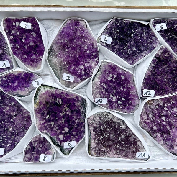 Rauer Uruguay-Amethyst-Drusen-Cluster