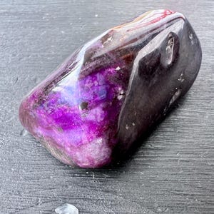 XL Tumbled Sugilite Stone | Genuine Luvulite Specimen from South Africa