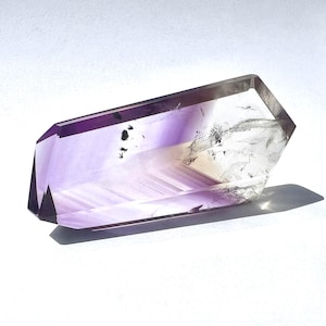 Phantom Ametrine Polygon 2.8 inches crystal clear with rainbow inclusions from Bahia/Brazil