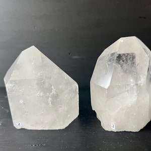 Raw Quartz Tower with cut base, milky Quartz Point, Snow Quartz you can choose