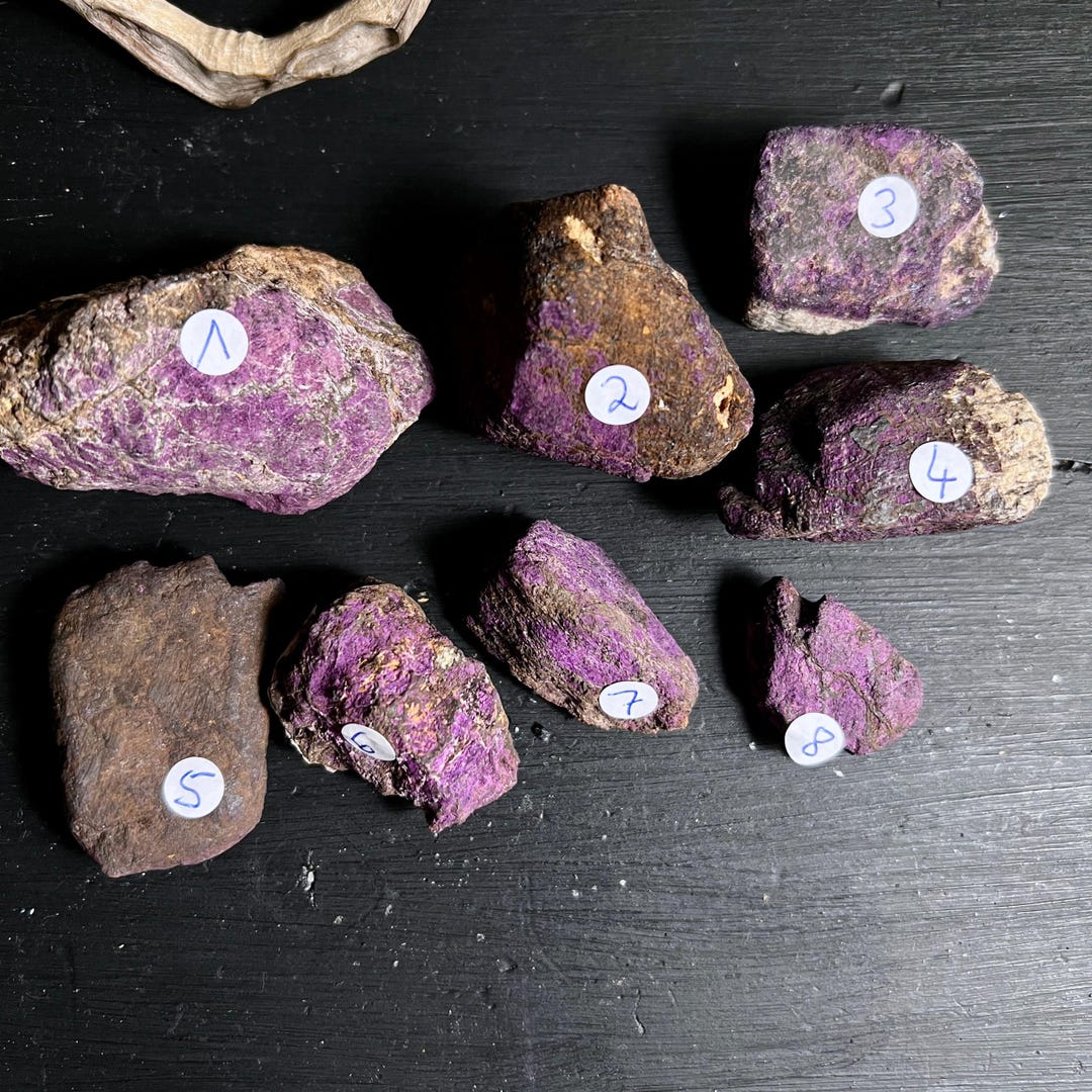 Peperite Stone Raw Purpurite Stone Brazil | Natural Purple Crystal | Choose Your Stone ...