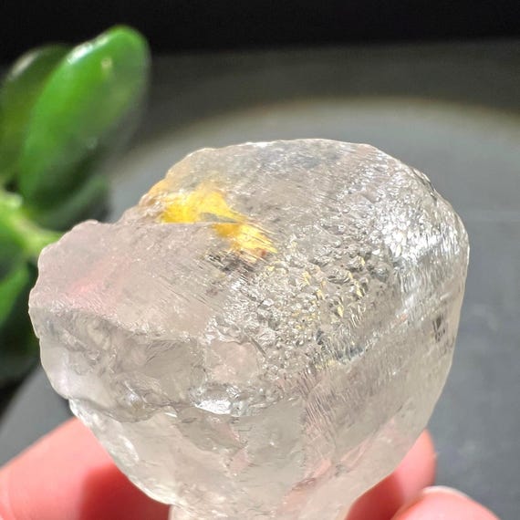 White Topaz Crystal Tip Chunky Raw Topaz Point Brazil Crown