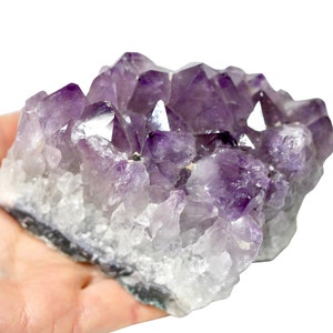 Rough Amethyst Druzy Purple Amethyst Cluster Stone with Points