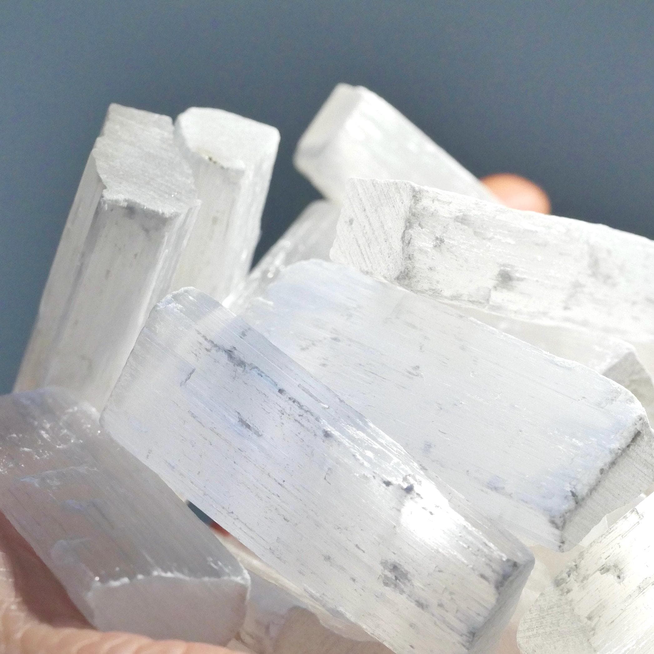 Selenite Sticks bulk offer, White Gypsum Crystals, Satin Spar Stones