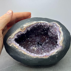 AAA Uruguay Amethyst Druzy 6.5 inches Geode 2300 grams