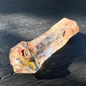 Firefly Petroleum Quartz Scepter | UV Reactive | 0.8&quot; Madagascar Specimen Top Grade Quality