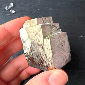 Raw Pyrite Cube Cluster 223 grams Golden Fools Gold Stone Rock