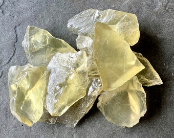 Raw Lemon Quartz Chunks natural Citrine Crystal Rocks