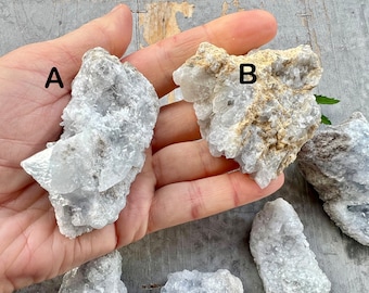 Blue Celestite Crystal Cluster You can Choose