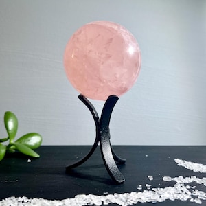 Star Rose Quartz Sphere 2.6 inches with Asterism