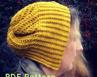 Golden Hat PDF Knitting Pattern