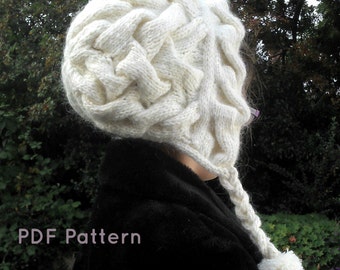 Winterwonderland Hood / Hat PDF Knitting Pattern