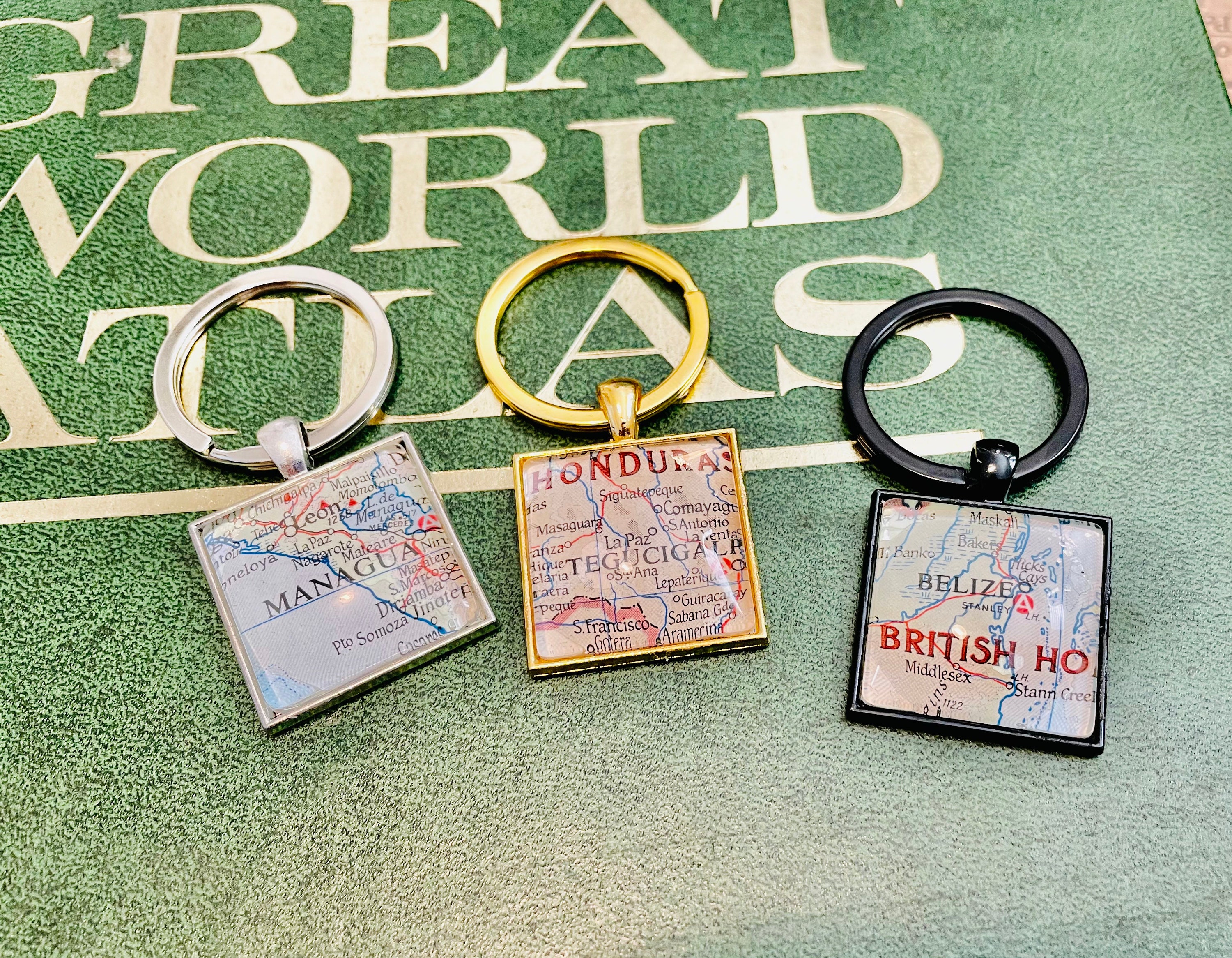 Mission Key Chain Mission Map Keychains - Etsy