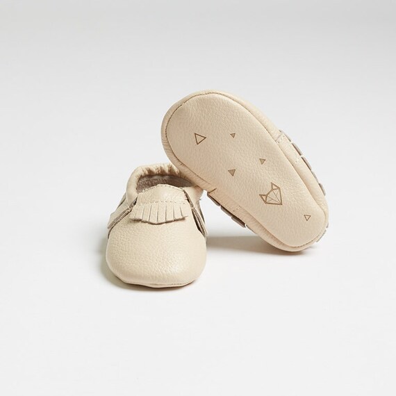 cream moccasins