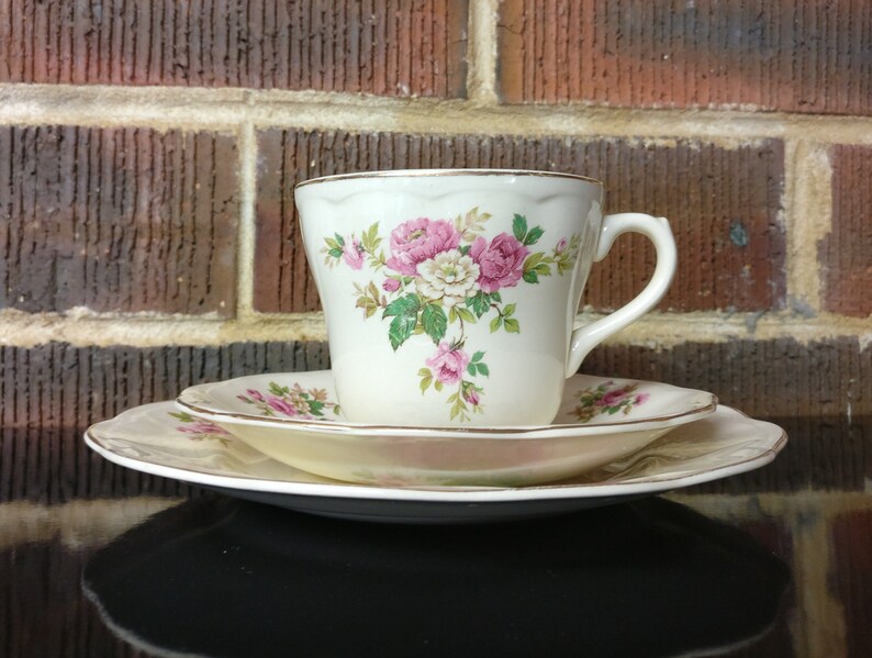 Regency British Anchor bone china tea cup set / trio Etsy