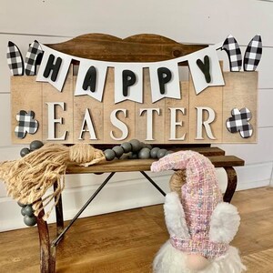 Easter with banner SVG, Easter SVG, Cut file, Instant download, Laser cut file for Glowforge