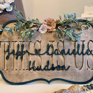 THIS IS Quatrefoil Shiplap Sign mit Rahmen SVG, Glowforge Cut Datei, Sofort Download, Laser Cut Datei für Glowforge