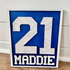Volleyball Themed Number Set  with frame SVG, Cut file, Instant download, Laser cut file for Glowforge