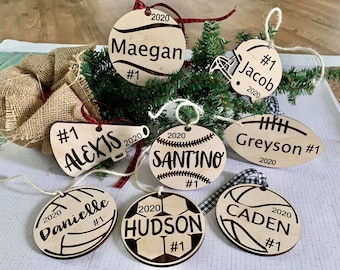 Sports Ornament Bundle SVG: Laser Cut File for Glowforge (Digital Download)