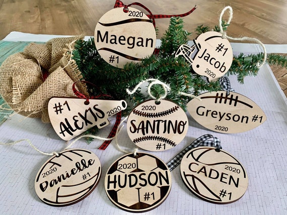 Sports Ornament Bundle SVG Cut File Instant Download Laser - Etsy