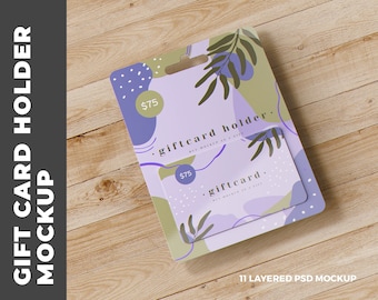 Gift Card Holder MockUp