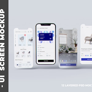 Phone - Mobile -  App - UI - Screen  Mockup