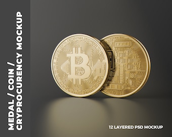 Medal / Coin / Cryprocurency MockUp