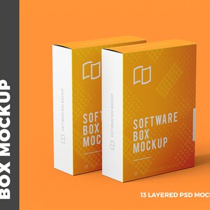 Software Box Mockup, 10 PSD Views with Smart Objects
