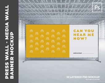 Press Wall - Media Wall - Banner MockUp