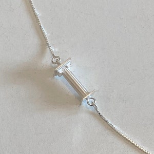 Greek Mythology Necklace, Greek style jewelry, Sterling Silver Jewelry, Men&#39;s Accessory, Gift for him, Greek architecture, roman columns
