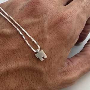 Tiny Chunky Chai Necklace, Tiny Chai Pendant, jewish gift, judaica jewelry, bar mitzvah, jewish chai, Chai charm, kabbalah