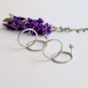 Circle Minimalist tiny stud Earrings