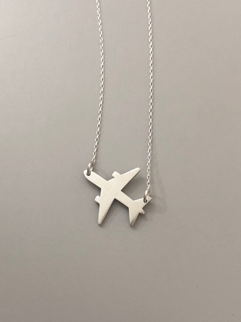 Airplane pendant silver Clearance