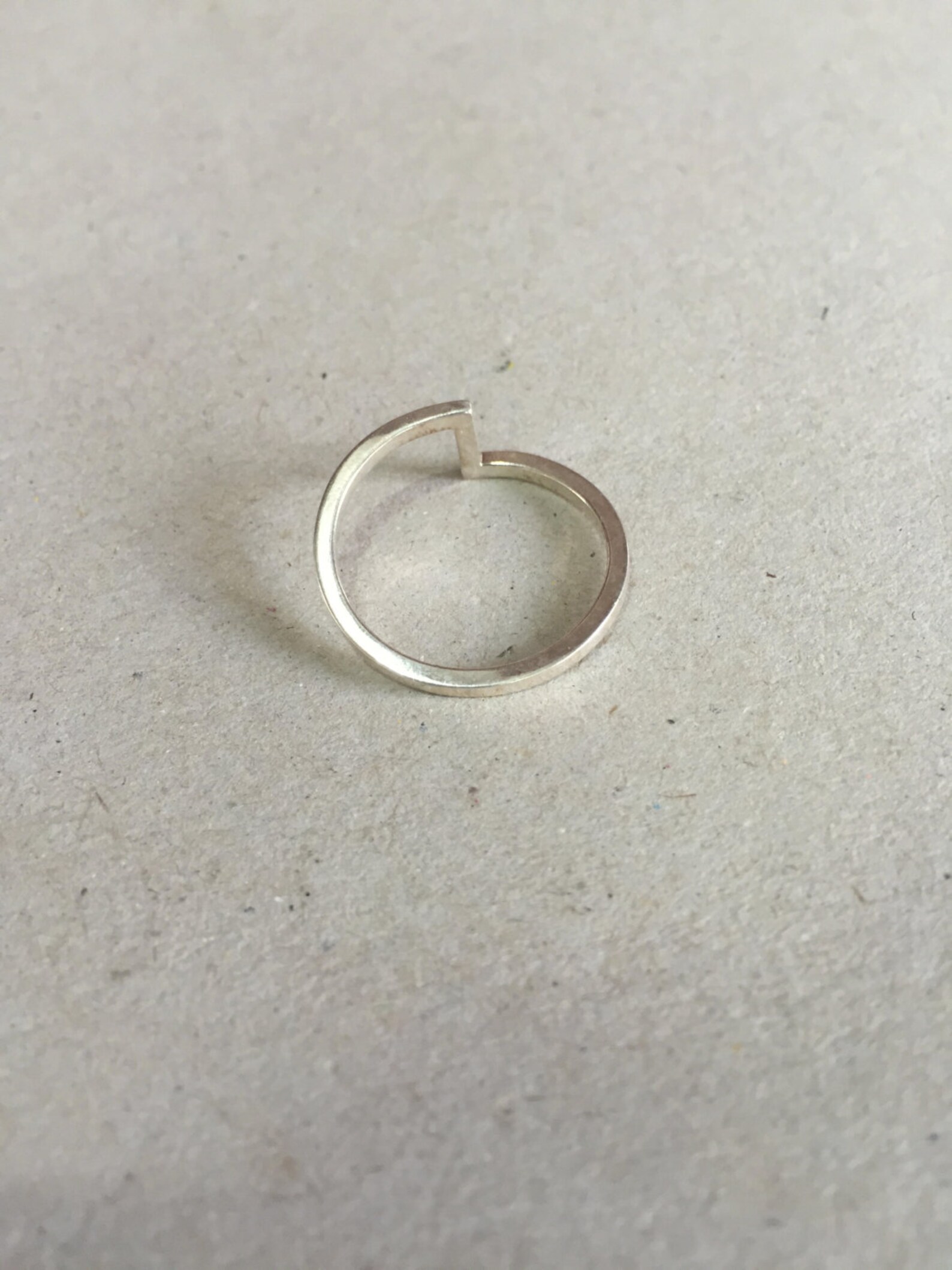 Sterling Silver Ring Geometric Geometric Ring Circle Ring - Etsy Israel