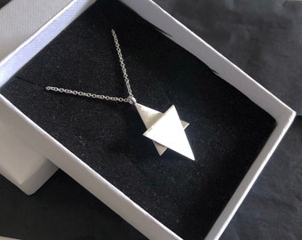 Gold Star of David Necklace, Gold Magen David Necklace, Jewish Jewelry, Jewish Star, Jewish Necklace, David star necklace, Solid gold