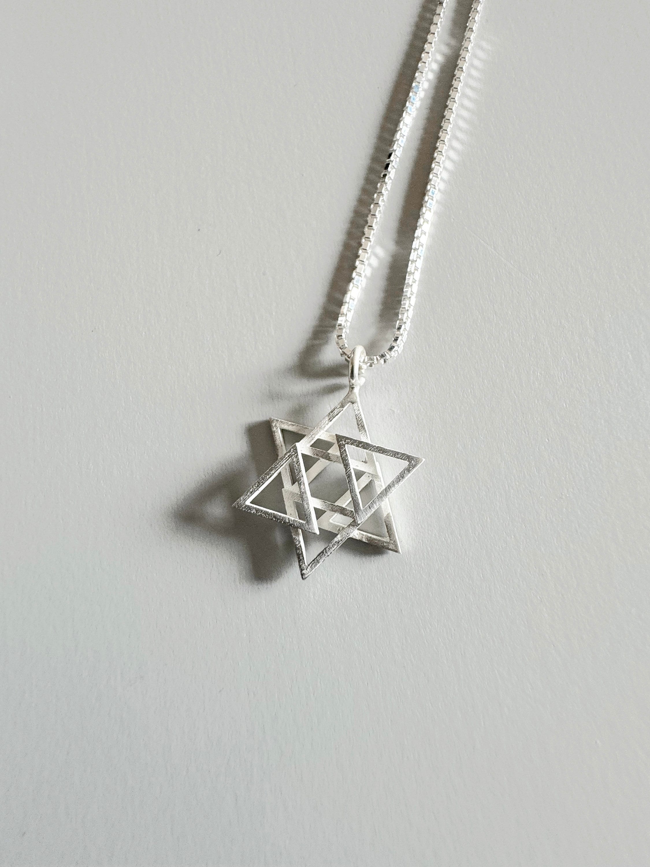 Star of David Necklace, silver Magen David Necklace, Jewish Jewelry, Jewish Star, Jewish Necklace, David star necklace, serling silver