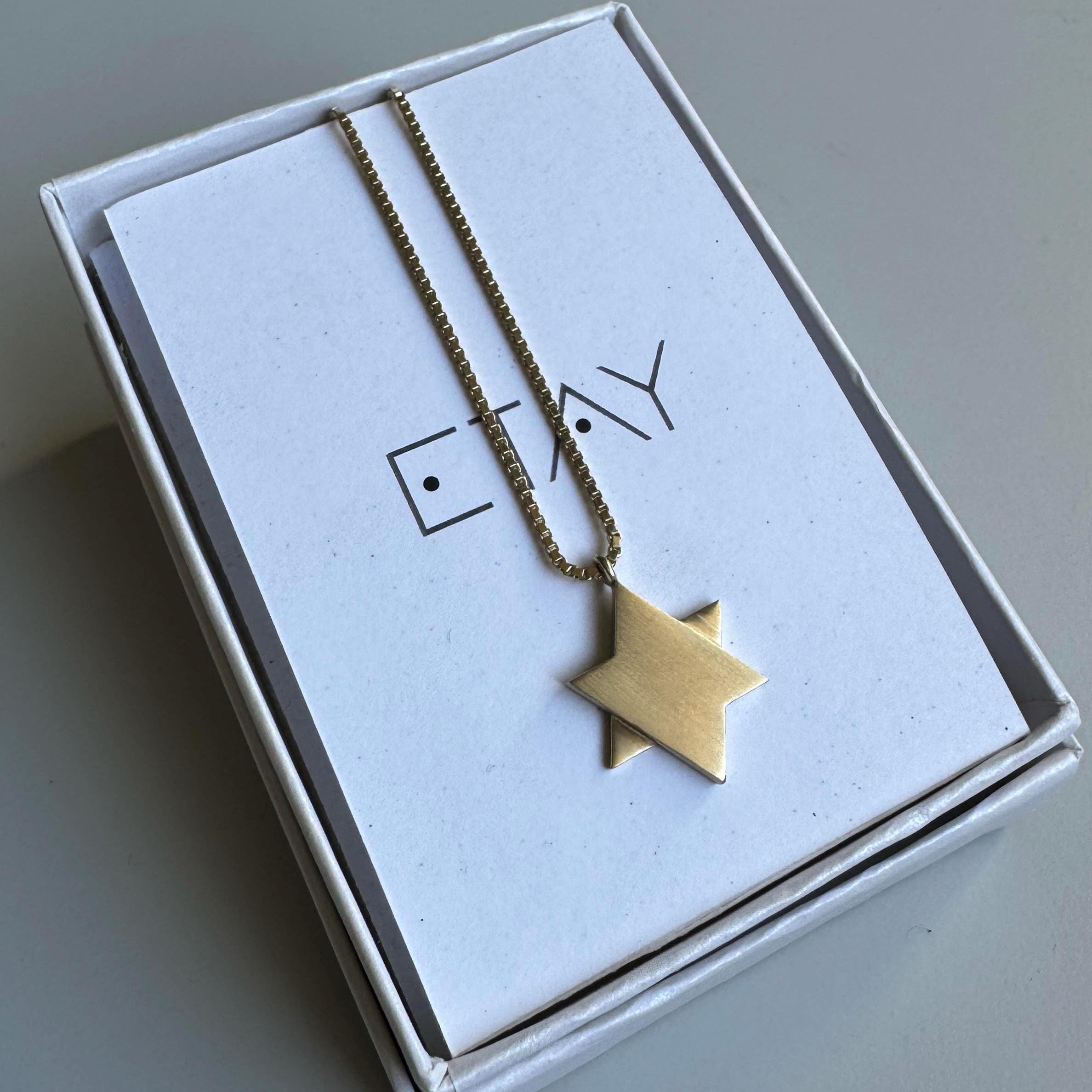 Gold plated Star of David Necklace, Gold plated Magen David Necklace, Jewish Jewelry, Jewish Star, Jewish Necklace, David star necklace