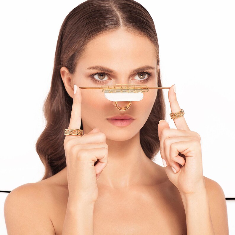 Geometric Ring Modern Ring Wedding Gift Wedding Ring Woman Etsy