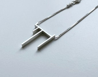Naszyjnik Chai ze srebra próby 925, symbol żydowski, wisior Chai, prezenty żydowskie, biżuteria judaiczna, bar micwa, żydowski chai, zawieszka Chai, kabała