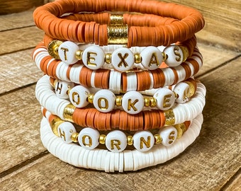 Texas Longhorns Game Day Bracelets - Hook ‘em Horns