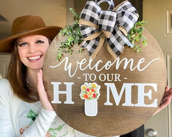 Seasonal Home Sign Etsy