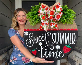 Summer Door Decor | Sweet Summer Time | Summer Door Hanger | Summer Wreath | Summer Door Wreath | Summer Door Sign | Summer