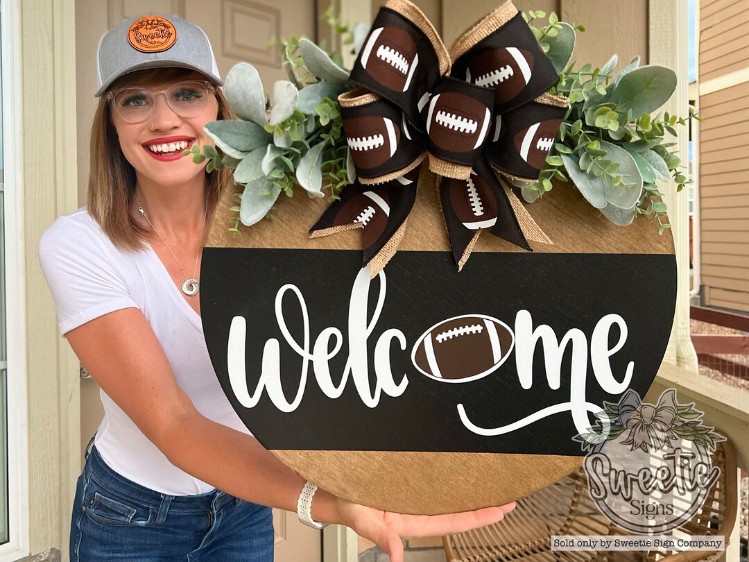 Football Front Door Decor Football Sign Sports Sign Football Football
