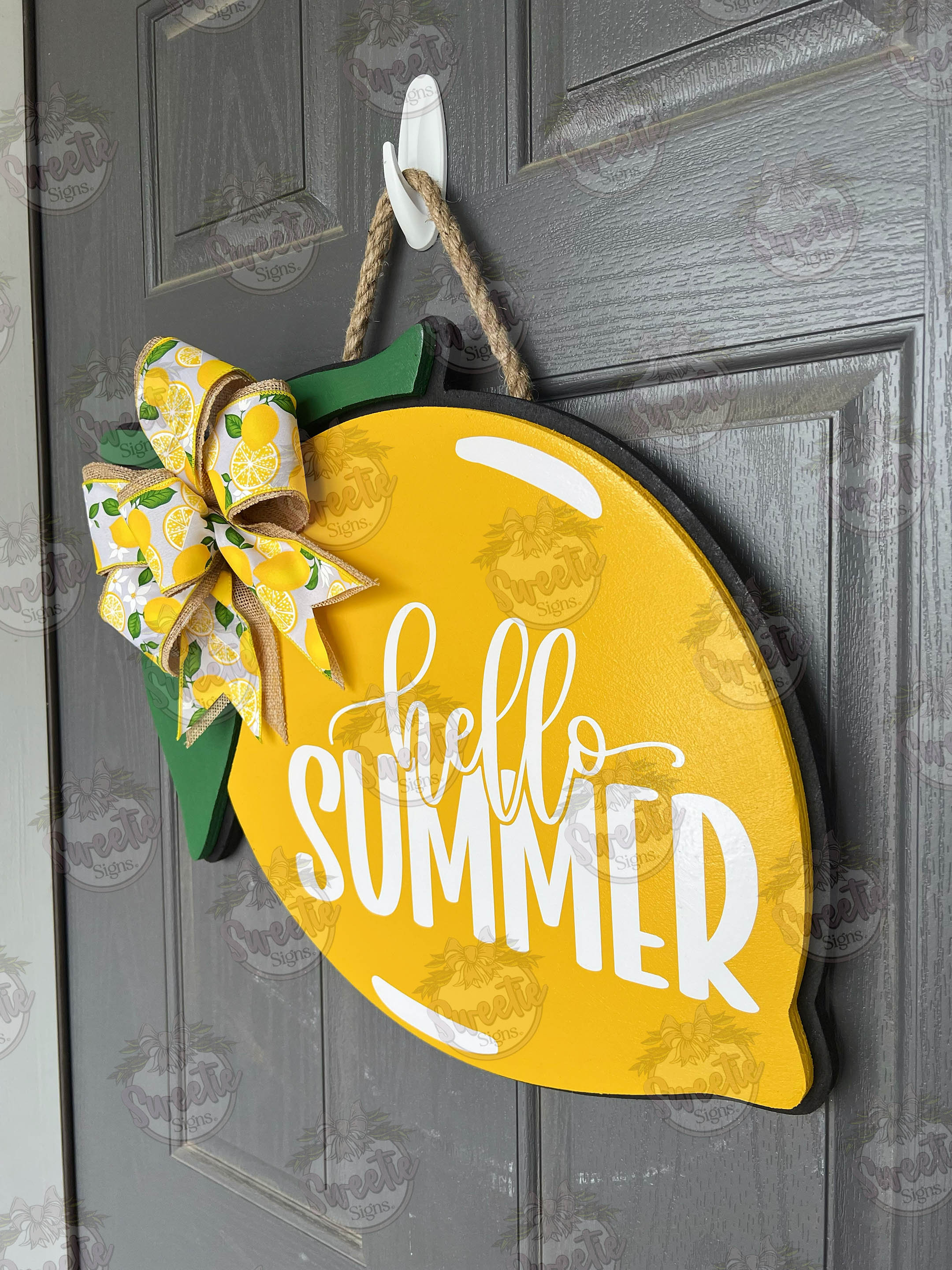 Summer Front Door Decor | Summer Wreath | Summer Welcome Sign | Hello