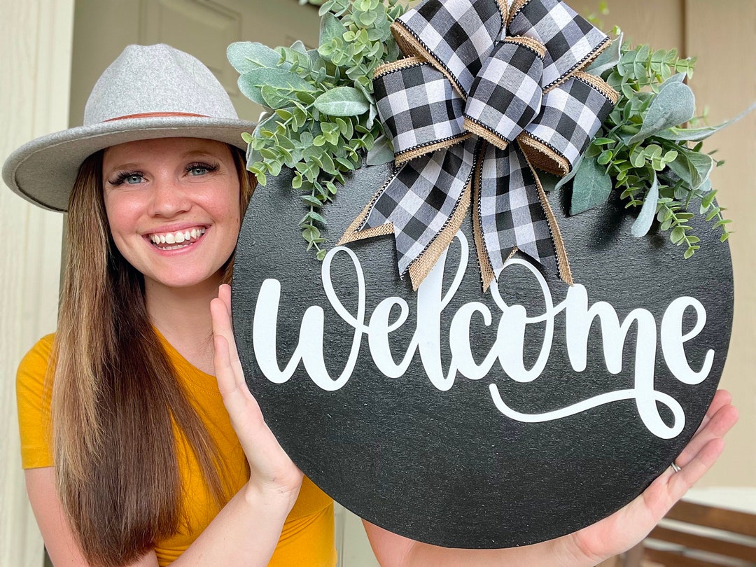 Front Door Decor Front Door Wreath Door Hanger Etsy