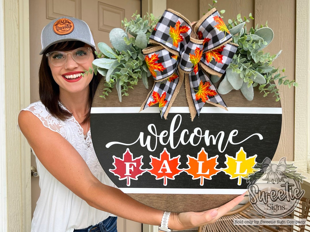 Fall Front Door Decor Fall Fall Wreath Fall Decor Fall Sign