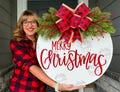 Christmas Front Door Decor | Merry Christmas | Christmas Wreath | Christmas Sign | Christmas Sign | Christmas Door Wreath | Christmas