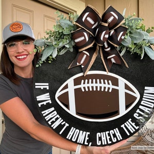 Football Front Door Decor | Football Sign | Sports Sign | Football Football Door Hanger | Football Wreath | Football Door Sign | Sports Gift